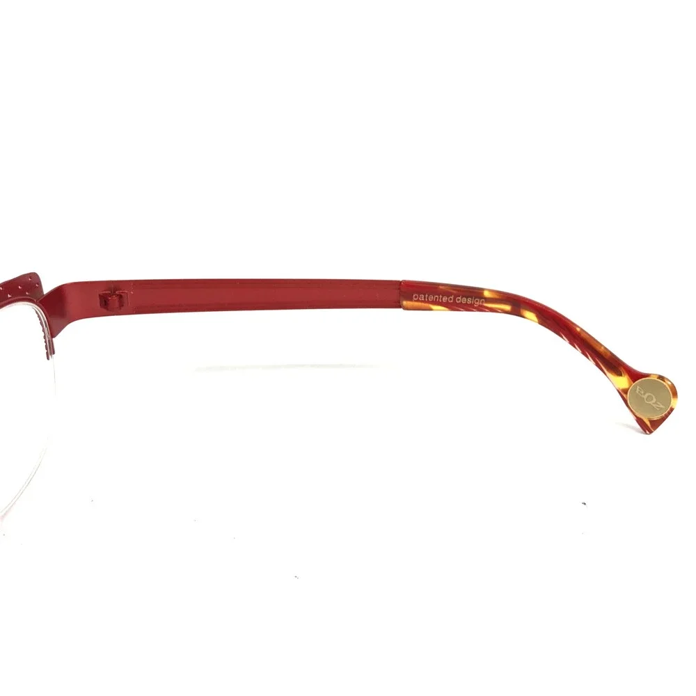 BOZ Eyeglasses Frames ZADIG 5560 Yellow Sand Orange Cat Eye Half Rim 49-19-135